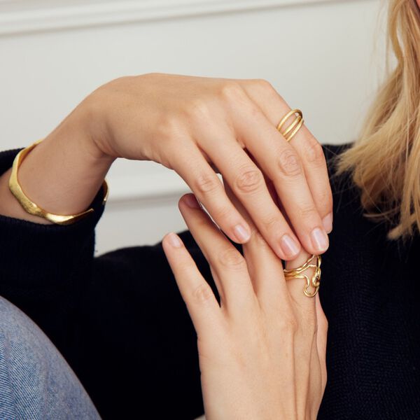 Willow ring, fors&oslash;lvet, Pure by Nat
