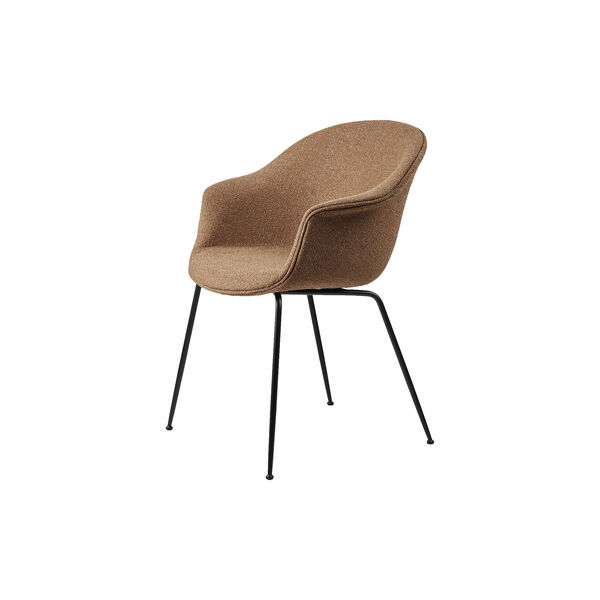 Bat Dining Chair Fully Upholstered, Around Boucl&eacute; 032/black matt, GUBI