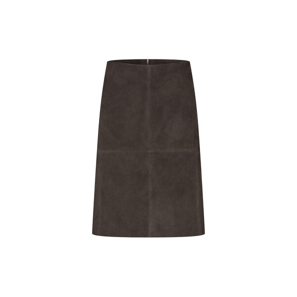 Zonie Suede Skirt, demitasse, Second Female