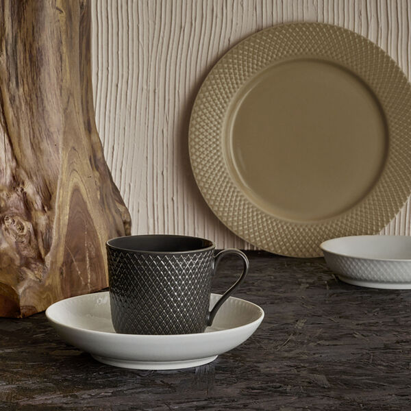 Rhombe Earth Frokosttallerken &Oslash; 23 cm, clay, Lyngby Porcel&aelig;n