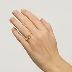 Cammi Ring, oily green, Pure by Nat