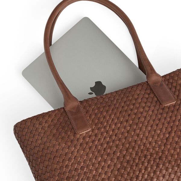 WrenMBG Shopper Weave, cognac, Markberg