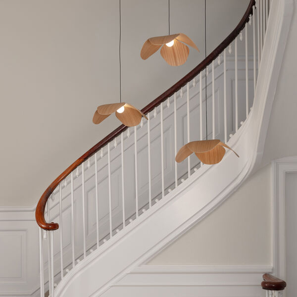 Forget Me Not Cluster 3 Pendant, oak, UMAGE