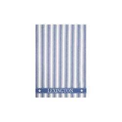 Icons Cotton Twill Waffle Striped viskestykke, blue/white, Lexington