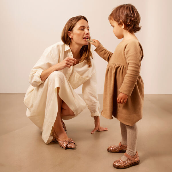 Tullesko i funklende glitter, clay glitter/clay Tullesko i funklende glitter, clay glitter/clay, ANGULUS