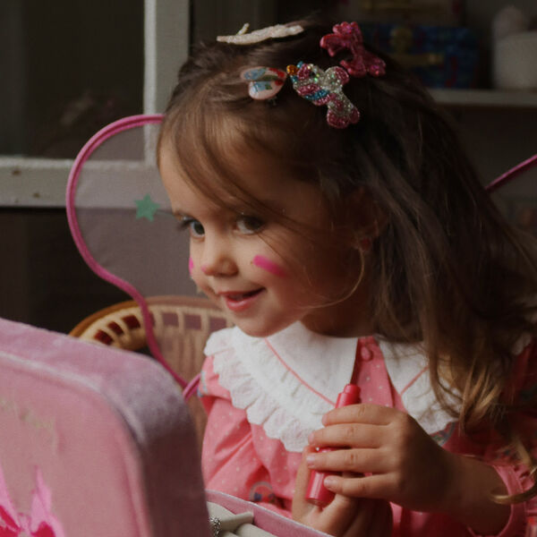 2 Pack Unicorn Beaded Hair Clips, unicorn 2 Pack Unicorn Beaded Hair Clips, unicorn, Konges Sløjd