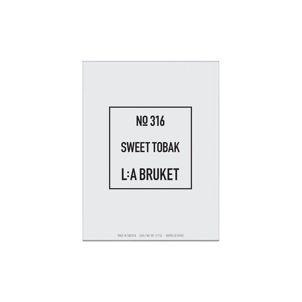 No. 316 Candle, sweet tobak, L:a Bruket