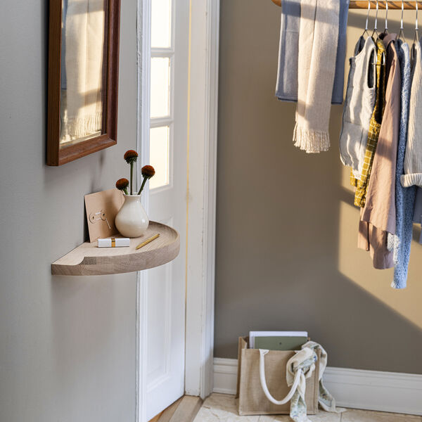 Arcus Console Shelf, hvidolieret eg, Aakjaer Furniture