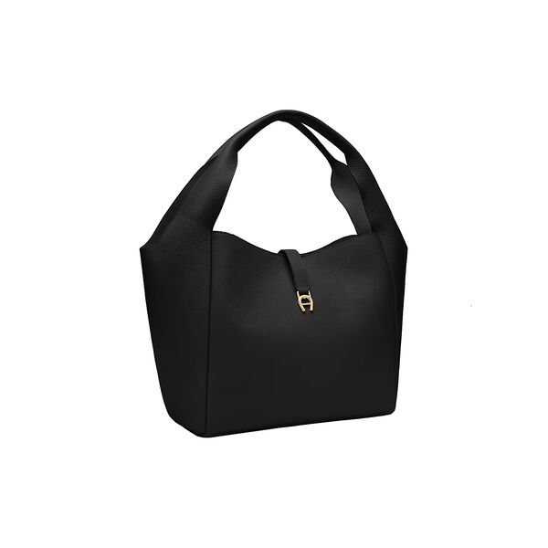 Zaira Hobo Bag M, black, Aigner