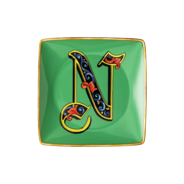 Versace Alphabet Dish N, Rosenthal x Versace