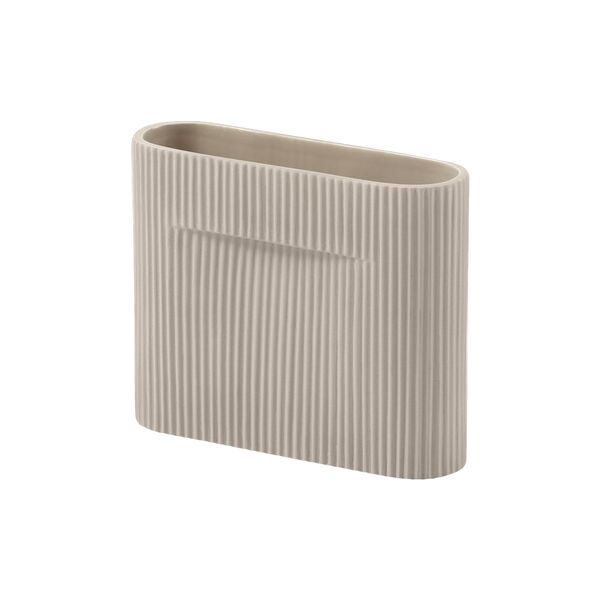 Ridge Vase, beige, Muuto
