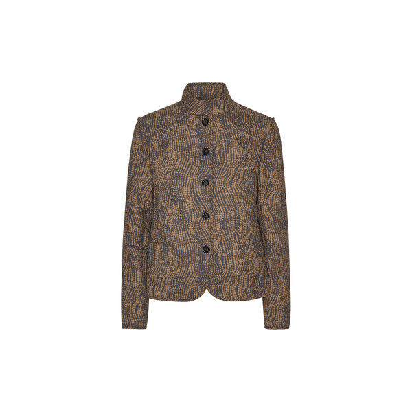 Short Quilted Jacket, beige dotted, Ilse Jacobsen Hornb&aelig;k