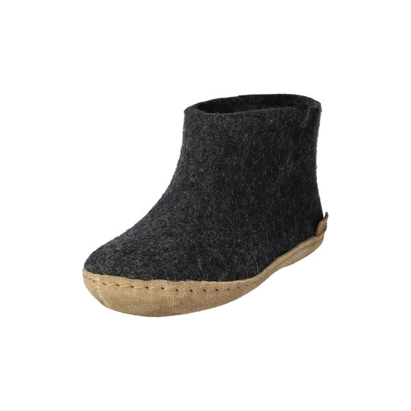 Filtankelstøvle junior, koksgrå Filtankelstøvle junior, koksgrå, Glerups