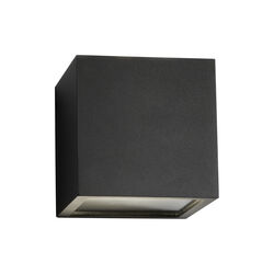 CUBE Up/Down v&aelig;glampe, sort, LIGHT-POINT