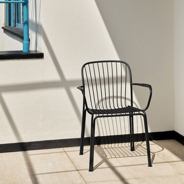 Thorvald SC95 Outdoor Armchair, warm black, &Tradition