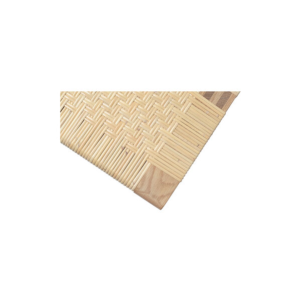 BM0488L Table Bench bord, olieret eg/rattan, Carl Hansen & S&oslash;n