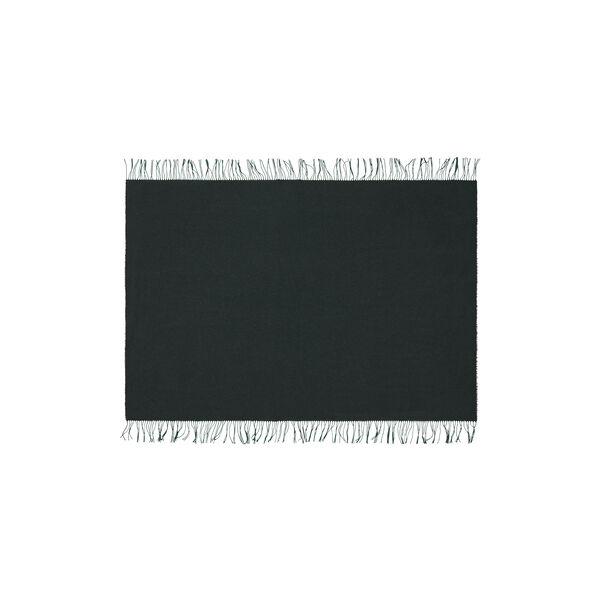 Franja plaid, 01237 green-black, Silkeborg Uldspinderi