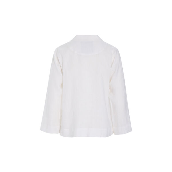 Airy linen a-formet jakke, white, BITTE KAI RAND