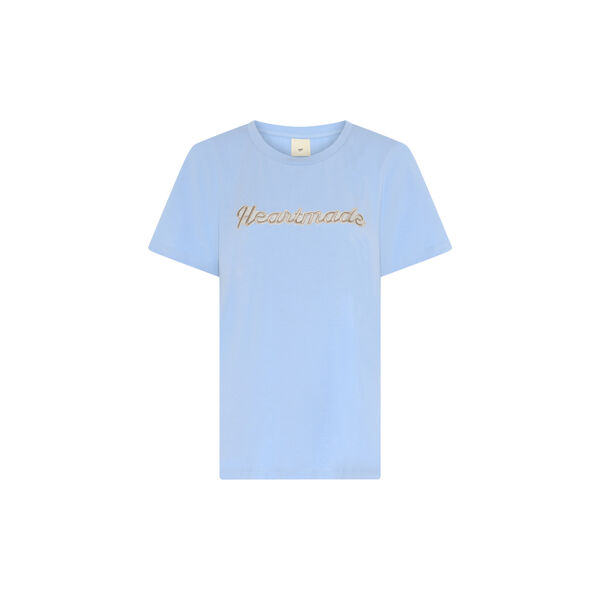 HMEfia logo t-shirt, dusty blue, Heartmade