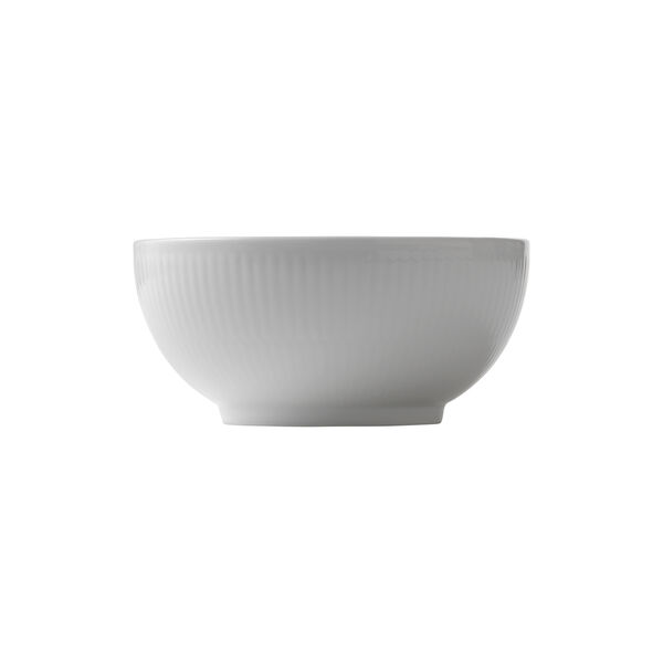 Hvid Riflet sk&aring;l 47 cl, Royal Copenhagen