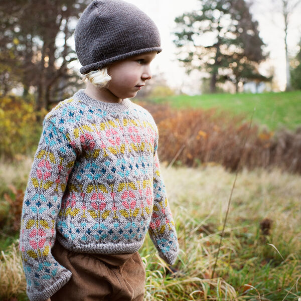 Alpaca Pattern Sweater, multi, Serendipity