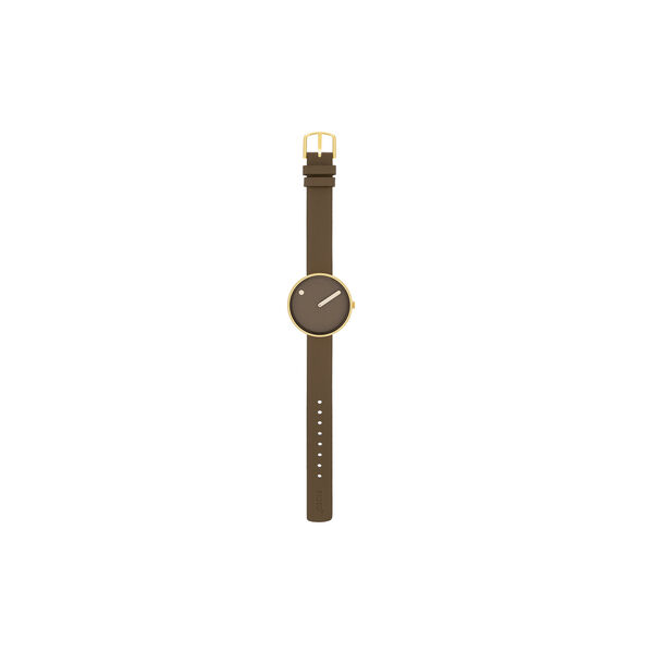 PICTO armbåndsur, mocha brown/gold/mocha brown, PICTO