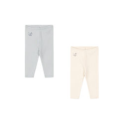 Perla 2 Pack Pants, buttercream/pearl blue, Konges Sl&oslash;jd