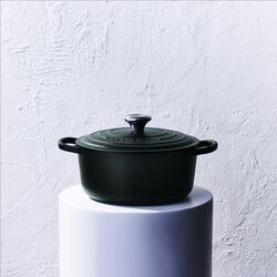 Signature rund st&oslash;bejernsgryde &Oslash; 24 cm, matte black, Le Creuset