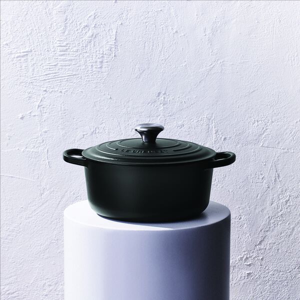 Signature rund st&oslash;bejernsgryde &Oslash; 24 cm, matte black, Le Creuset