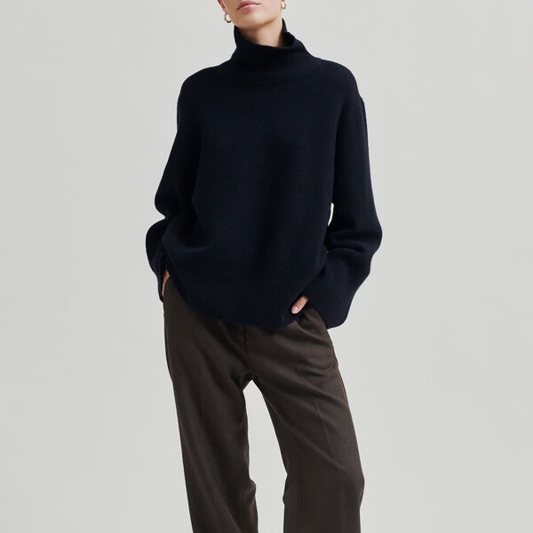 Alpha Knit T-Neck, night sky, Second Female