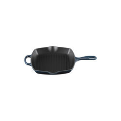Signature st&oslash;bejern kvadratisk grillpande 26 cm, nuit, Le Creuset