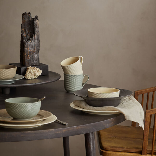 Rhombe Earth Frokosttallerken &Oslash; 23 cm, clay, Lyngby Porcel&aelig;n