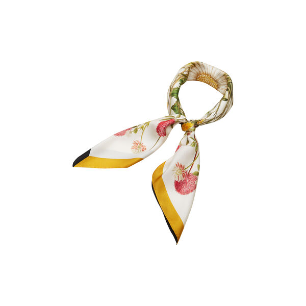 Yellow Meadow silketørklæde, Flora Danica Denmark