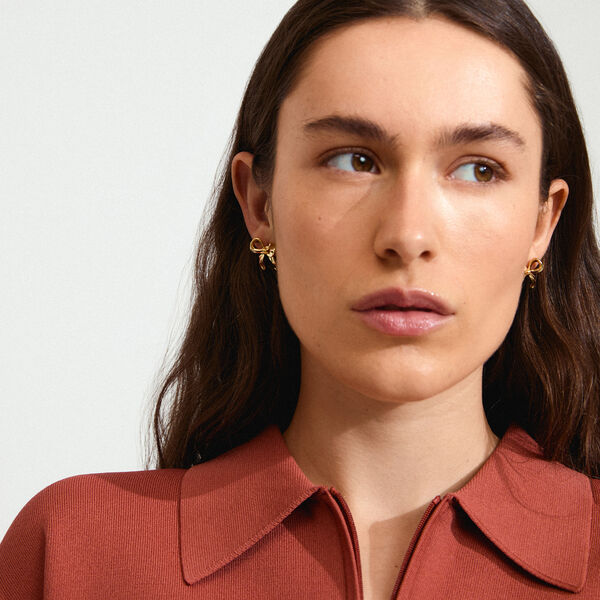 CASSIAN Ørestikker, gold plated, Pilgrim