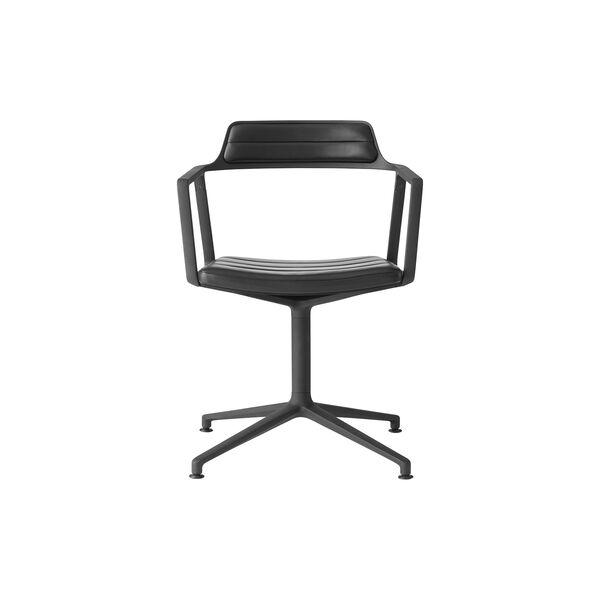 VIPP452 drejestol med gulvglidere, sort/sort, Vipp