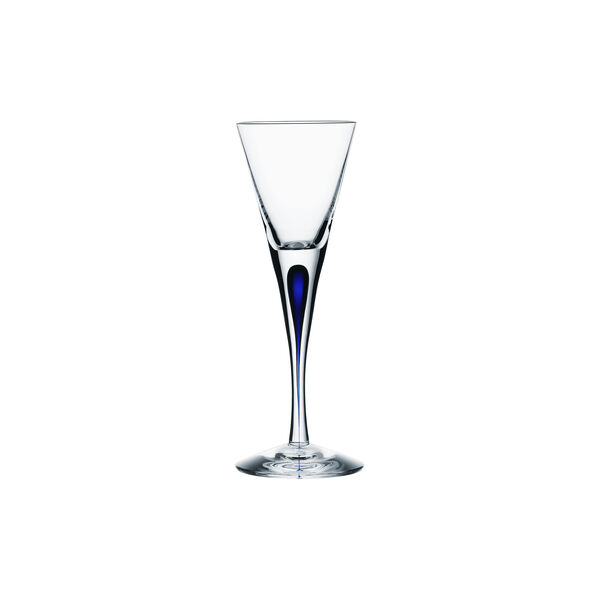 Intermezzo Blue snapseglas, Orrefors