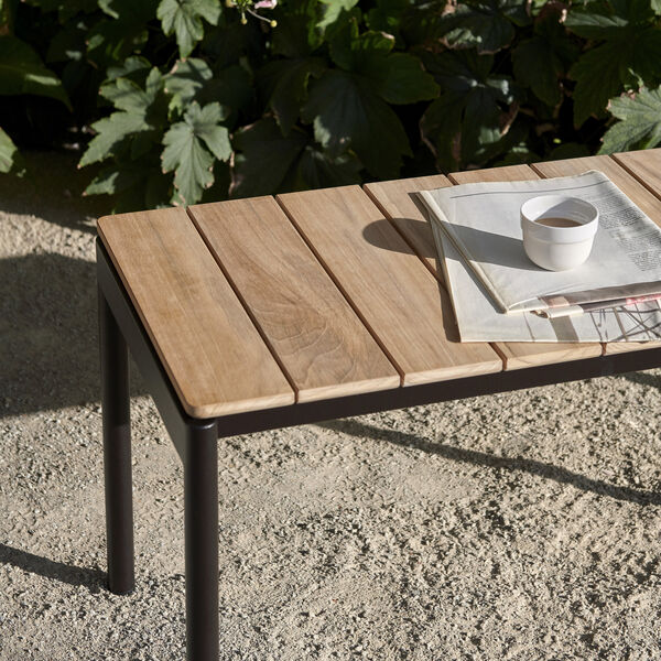 Ville AV27 Outdoor Bench, warm black, &Tradition