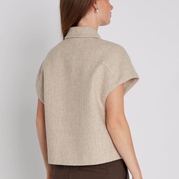 Tona waist coat, light-sand, PBO