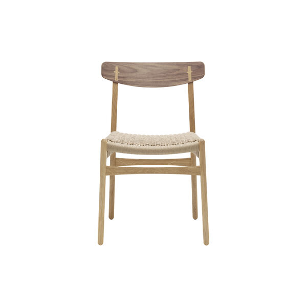 CH23 spisebordsstol, olieret eg/olieret valnød/natur, Carl Hansen & Søn