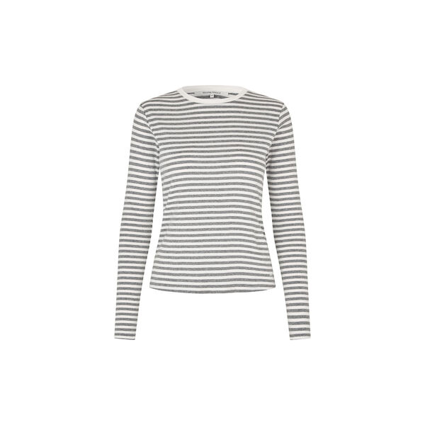Alvilda O-Neck Tee, light grey melange, Second Female