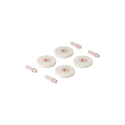 4 x skumhjul, sand grey/soft rose, MODU