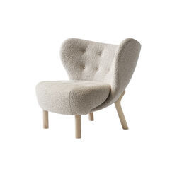 Little Petra VB1 loungestol & fodskammel ATD1, Karakorum 003/olieret eg, &Tradition