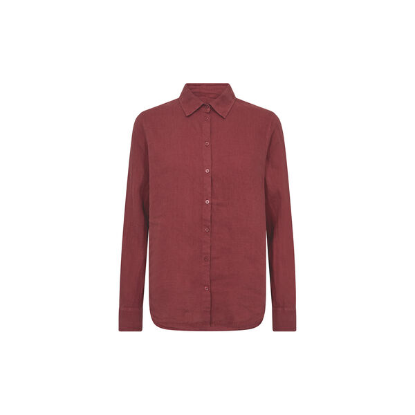 MMMartina Linen Shirt, cowhide, MOS MOSH