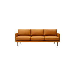 Emo 3-pers. sofa, SemiAni Cognac/r&oslash;get eg, Bruunmunch Furniture