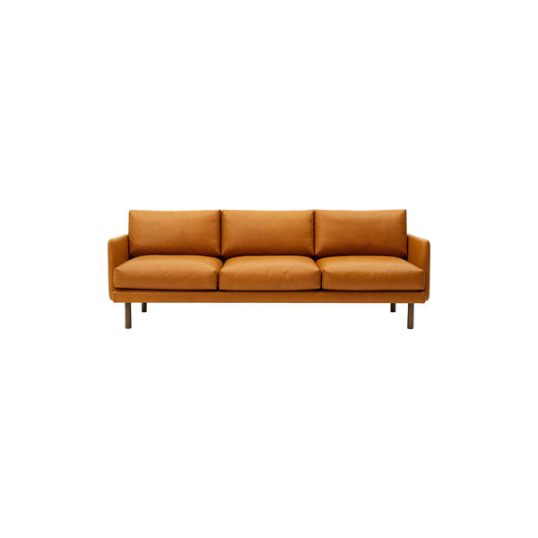 Emo 3-pers. sofa, SemiAni Cognac/r&oslash;get eg, Bruunmunch Furniture