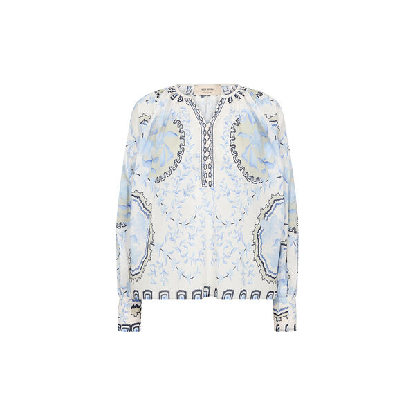 MMWylde Orchid Blouse, brunnera blue, MOS MOSH