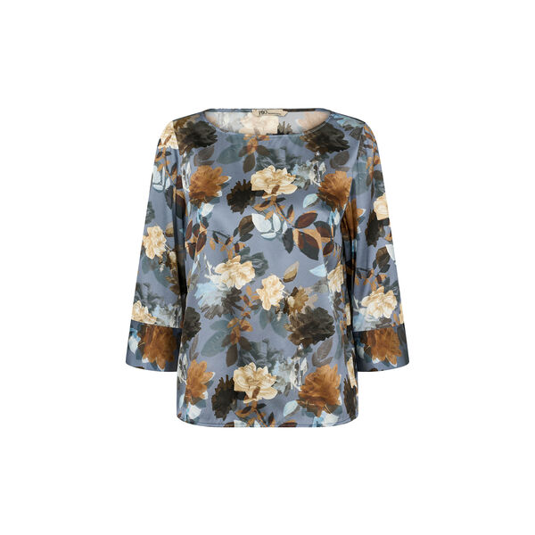 PBOEtta blouse, dark flower print, PBO