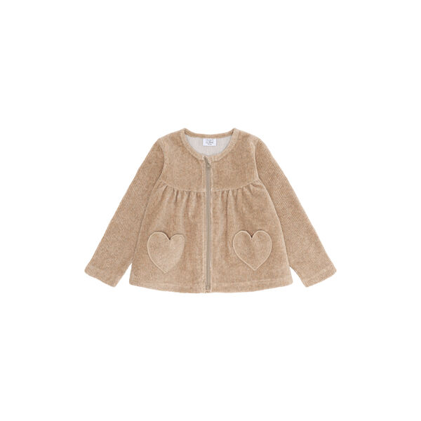 Hcsicillia Ottoman Velour Solid O-Neck, biscuit Hcsicillia Ottoman Velour Solid O-Neck, biscuit, Hust & Claire