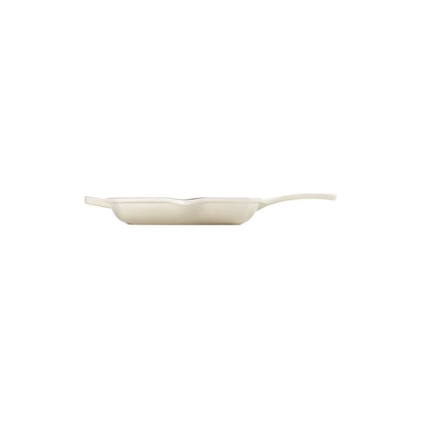 Signature st&oslash;bejern kvadratisk grillpande 26 cm, meringue, Le Creuset