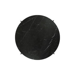 TS Coffee Table &Oslash;80, black marquina marble, GUBI